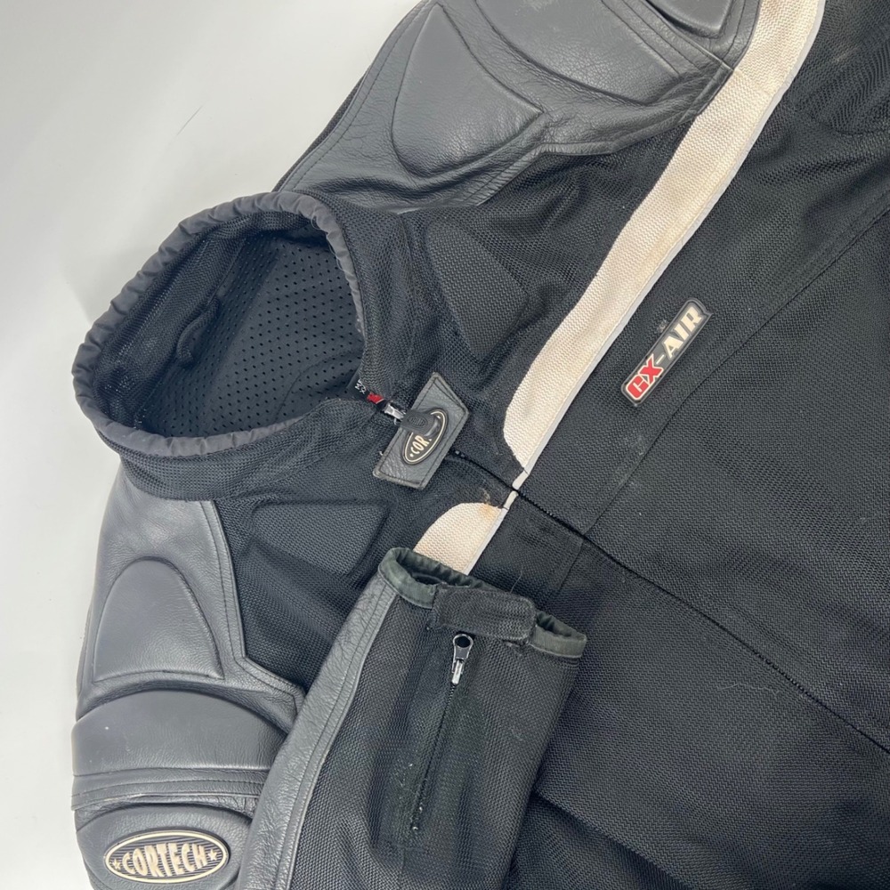 Cortech GX Air Tour Master Mens XXL 48 Motorcycle Jacket Black Mesh Armor Link 3